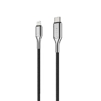 Cygnett Armoured Lightning to USB-C Cable (2M) - Black (CY2801PCCCL), Fast charge your iPhone (30W), MFi certified, Certified for 20,000 bend cycles