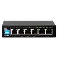 D-Link DES-F1006P-E 6-Port 10/100Mbps PoE Switch with 4 Long Reach PoE Ports and 2 Uplink Ports