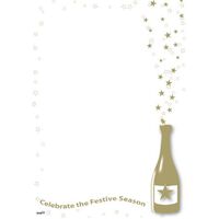 Paper Designa A4 Celebrate Champagne Bottles Pack 25