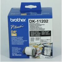 Brother Label White Shipping 62mm x 100mm 300 Per Roll DK-11202