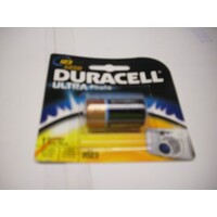 Battery Lithium Duracell Ultra CR123 3V Hangsell card of 1 
