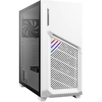 Antec DP502 FLUX White High Airflow, ATX, Tempered Glass with 3x Fans in Front, 1x Rear, 1x PSU Shell (Reverse Fan blade) Gaming Case (LS)