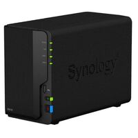 SYNOLOGY 2-BAY NAS (NO DISK) RTD1296 QUAD CORE, 2GB, GbE(1), USB(3), TWR, 2YR WTY