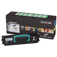 LEXMARK BLACK RETURN PROGRAM TONER YIELD 11000 PAGES FOR E450