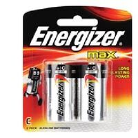 Battery Energizer Max Alkaline E93BP2 C Card of 2