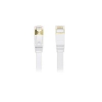 Edimax 15m Black 10GbE Shielded CAT7 Network Cable - Flat 100% Oxygen-Free Bare Copper Core, Alum-Foil Shielding, Grounding Wire, Gold Plated RJ45