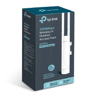 TP-LINK OMADA 300Mbps OUTDOOR WIRELESS N ACCESS POINT, PASSIVE POE, IP65, 3YR