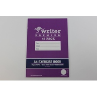 Exercise Book A4 8mm Ruled 48 Page Writer Premium EB6500 Pack 20 