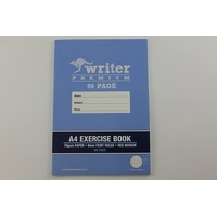 Exercise Book A4 8mm Ruled 96 Page Writer Premium EB6502 Pack 10 