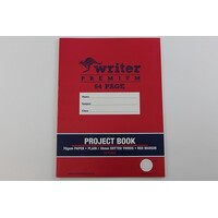 Project Book 330 x 245mm Plain/18mm Dotted Thirds 64 Page Writer Premium EB6520 Pack 20