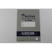 Graph Book A4 10mm Grid ruled 70gsm 48 Page Writer Premium EB6523 Pack 20