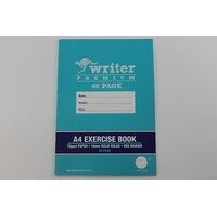 Exercise Book A4 14mm Ruled 48 Page Writer Premium EB6529 Pack 20