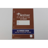 Binder Book A4 8mm Ruled 48 Page Writer Premium EB6540 Pack 20 