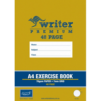 Grid Book A4 48 Page 7mm Writer Premium EB6551 Pack 20 