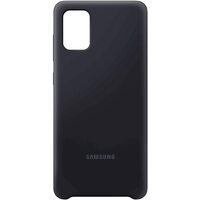 Samsung Silicone Cover For Galaxy A71 - Black (EF-PA715TBEGWW), Slender Form, Serious Safeguarding, Protect From Shocks And Bumps, smooth and stylish