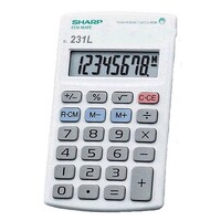 Calculator Sharp EL231L 8 Digit Large Display