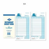 Restaurant Docket Book Zions Duplicate ELD Pack of 25