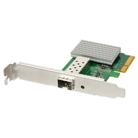 Edimax EN-9320SFP+ 10 Gigabit Ethernet SFP+ PCI Express Server Adapter, 16K Jumbo Frames, IP, TCP, UDP Checksum Offloading, With Low Profile Bracket