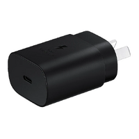 SAMSUNG AC POWER ADAPTOR - 25W, USB-C, NO CABLE (BLACK)