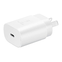 SAMSUNG AC POWER ADAPTOR - 25W, USB-C TO USB-C CABLE (WHITE)