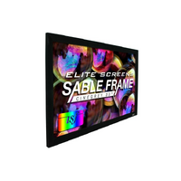 120 FIXED FRAME 169 SILVER PROJECTOR SCREEN CINEGREY 3D - SABLE FRAME 3D