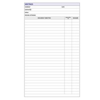 Diary Refill Dayplanner Executive Organiser A4 Meetings EX5009