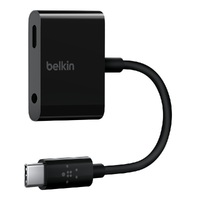 Belkin RockStar ™3.5mm Audio + USB C ™Charge Adapter - Fast Charging Compatible