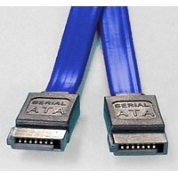 8ware SATA 3.0 Data Cable 0.5m / 50cm Male to Male Straight 180 to 180 Degree 26AWG Blue