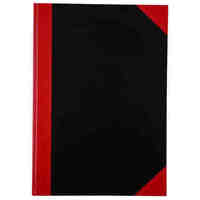 Note Book A4 Cumberland Black and Red 100 Leaf FCA4100 