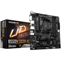 GIGABYTE B550M MOTHERBOARD, DDR4(4), SATA(4), M.2(2), WIFI, mATX, 3YR