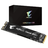 GIGABYTE 1TB AORUS GEN4 NVMe M.2 PCIe4 SSD, UP TO READ 5000MB/s, WRITE 4400MB/s, 5YR WTY