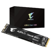 GIGABYTE AORUS 500GB GEN4 NVMe SSD, M.2 PCIe4, UP TO READ 5000MB/s, WRITE 2500MB/s, 5YR WT