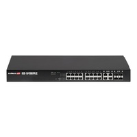 Edimax GS-5416PLC Long Range 16-Port Gigabit PoE+ Web Smart Switch with 4 RJ45/SFP Combo Ports Long Distance PoE