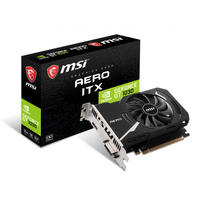 MSI nVidia GeForce GT 1030 AERO ITX 2GD4 OC Video Card, PCI-e 3.0, 1430 MHz Boost Clock, 1189 MHz Base Clock, 1x HDMI 2.0, 1x DVI