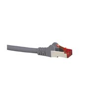 Hypertec CAT6A Shielded Cable 10m Grey Color 10GbE RJ45 Ethernet Network LAN S/FTP LSZH Cord 26AWG PVC Jacket