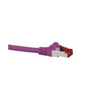 Hypertec CAT6A Shielded Cable 5m Purple Color 10GbE RJ45 Ethernet Network LAN S/FTP Copper Cord 26AWG LSZH Jacket