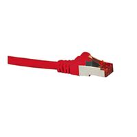 Hypertec CAT6A Shielded Cable 10m Red Color 10GbE RJ45 Ethernet Network LAN S/FTP Copper Cord 26AWG LSZH Jacket