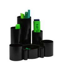 Desk Tidy Italplast I30 GreenR Recycled Black