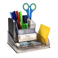 Desk Tidy Organiser Italplast I35 Smoke