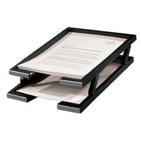 Front Loading 2 Tier Letter Document Tray Italplast I363 Set Workspace Boxed 