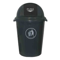 Waste Bin Heavy Duty with Swing Top Lid 80 Litre Italplast I457 Grey PICK UP ONLY