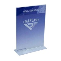 Menu Holder A4 Double Sided Portrait Italplast I559 Clear