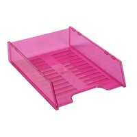 Document Tray Italplast Multi Fit I60 Tinted Pink