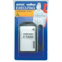 Key Tag Kevron ID24BP Executag 2 Luggage Labels Carded