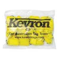 Key Tag Kevron Clicktags ID38 Pack 50 Fluoro Yellow 