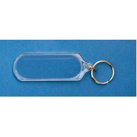 Key Tag Kevron ID59 Long Oblong Acrylic 80 x 28mm Bag 100 