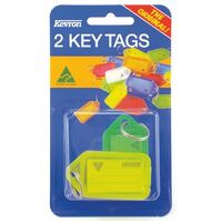 Key Tag Kevron Clicktags ID5 Blister Pack 2 Assorted Colours 