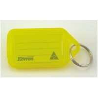 Key Tag Kevron Clicktags ID5 Pack of 50 Yellow 