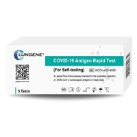 Clungene COVID-19 Antigen Rapid Test Cassette (For Self-testing) Nasal Test 5PK - Expiry Nov 25