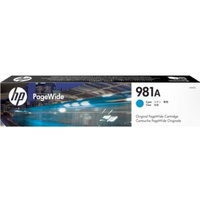 HP 981A CYAN PAGEWIDE CARTRIDGE APPROX 6K PAGES - FOR 586, 556 SERIES